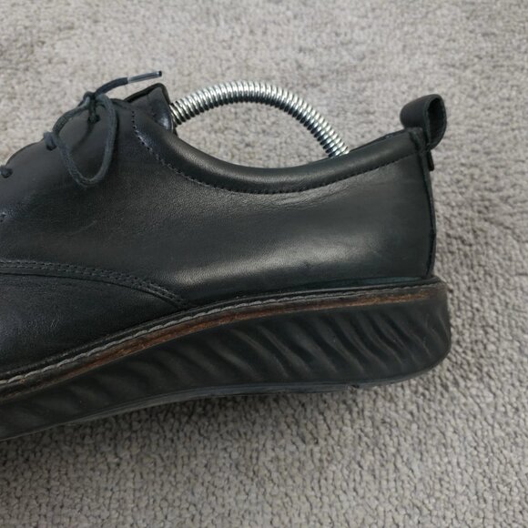 ECCO ST.1 Hybrid Sneakers Mens Size 8 Shoes Leather Derby Oxford Black Lace Up - Picture 5 of 11